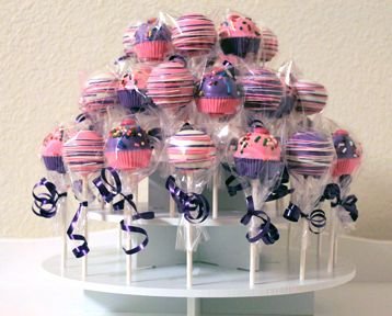 The Smart Baker® 3 Tier Round White Cake Pop Stand, Holds 40 Cake Pops As Seen On Shark Tank #TOP6