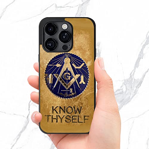 Freemason Know Thyself Masonic Gifts For Men Phone Case For Iphone 14 13 12 11 Pro Max Mini Xr 8 Plus Xs Max Samsung Galaxy S23 S22 S21 S20 Fe Ultra Plus Note 20 10 A03S A53 A32 A13 A51 A71 #TOP4