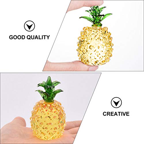 Besportble Outdoor Decor Realistic Pineapple Artificial Fruits Fake Pineapple Simulation Pineapple Desktop Crystal Ornament For Display Diy Decoration Accessories Household Photo Prop Car Decorations #TOP5