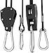 VIVOSUN - 6 Pairs 1/8 inch Adjustable Heavy Duty Rope Hanger - Reinforced Metal Internal Gears Ratchets, Loose-Proof Design, 8-ft Long & 150lbs Weight Capacity (Upgraded Version)