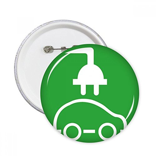 Badge bouton de protection de l'environnement Cartoon plug énergie XXL DIYthinker 5pcs