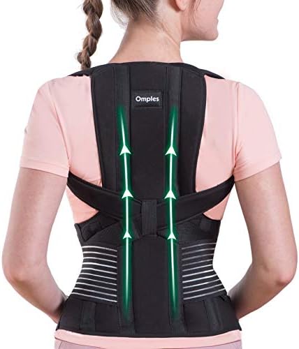 Posture Corrector for Women and Men Thoracic Back Brace Straightener Shoulder Upright Support Trainer for Body Correction and Neck Pain Relief, Large (waist 39-42 inch)