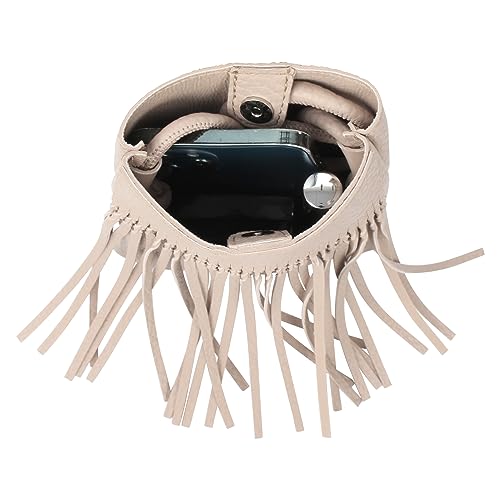 Women Mini Fringe Tassel PU Leather Crossbody Bag Hobo Bag Cell Phone Coin Purse Wallet4