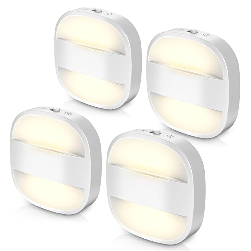 Image of DORESshop Night Lights Plug Into Wall,4 Pack Foldable Night Light | Portable Dimmable Mini Nightlight with Dusk to Dawn Sensor,3000K Ideal Travel Night light for Bedroom Stairs Hallway