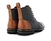 Polar Fox Brooke Men's Cap-Toe Dress Boot | Ankle Boot with Side Zipper for Formal & Casual | MPX806061 | in Cognac Brown & Wool, Size 12