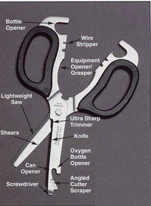 EMI - Multi-Purpose Rescue Shears - - Black