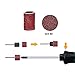 152 Pieces Drum Sander Kit, 150 Pcs 400 Grit Sanding Drum Nail Sanding Band Sleeves and 2 Pieces Drum Mandrels for Rotary Tool, Inner Dia 12.7 mm