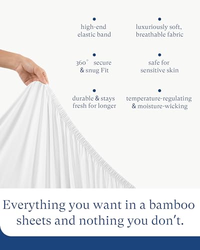 Image of PurComfy Supersoft Fitted Bassinet Sheets, Premium Bamboo Viscose Cradle Sheets, Streachy Hypoallergenic Breathable Moses Basket Oval Rectangle Pad /Mattress Universal Fit for Halo, Dream on Me, 2-Pack