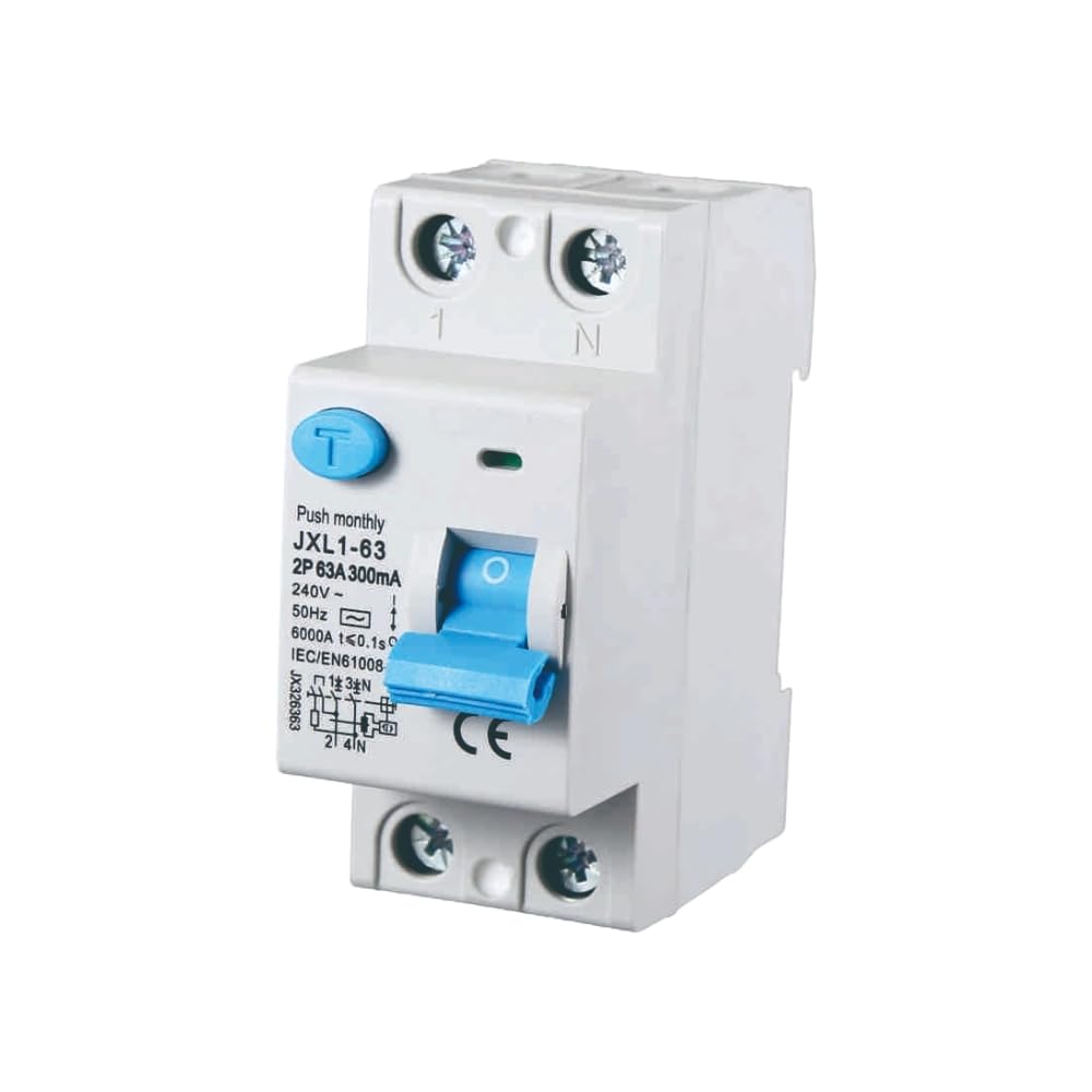 GLOCA Interruttore Differenziale Puro Salvavita 2P 63A 300mA 220V-6KA 2 модуля DIN