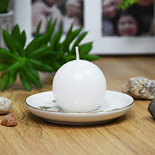 Zest Candle 12-Piece Ball Candles, 2-Inch, White Citronella #TOP2