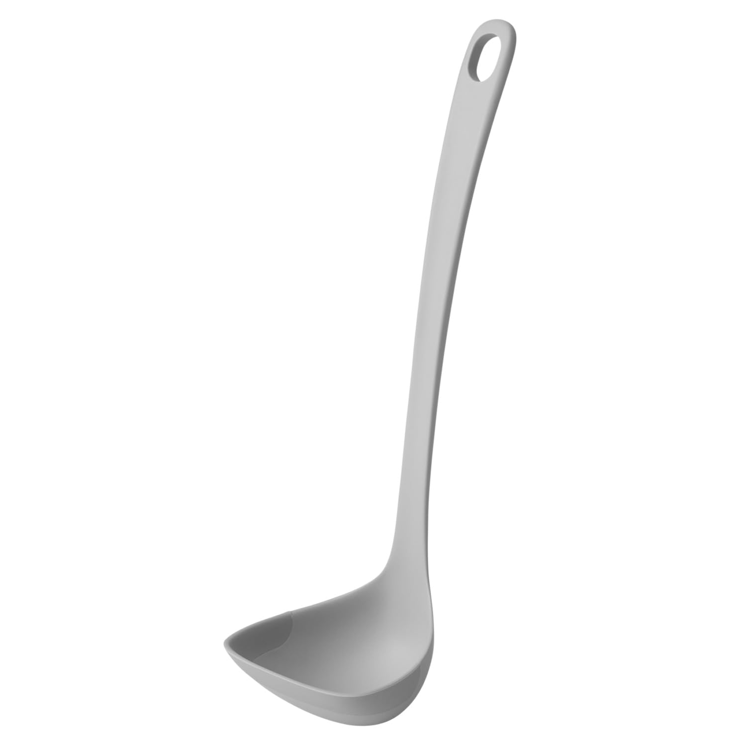 Marna Easy-to-Scoop Ladle M (Cockle Shape/Fits Gently to Curve) Silicone Ladle Kitchen Utensil Kitchen Tool Gray K800GY : Home & Kitchen