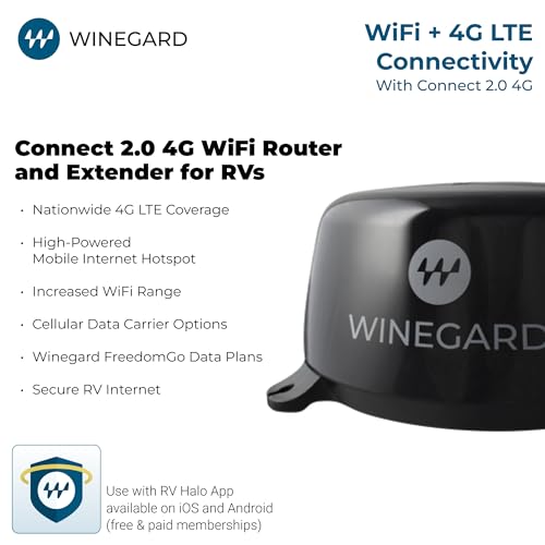 Image of Winegard 434719 Connect 2.0 4G2 (WF2-435) 4G LTE and Wi-Fi Extender for RVs