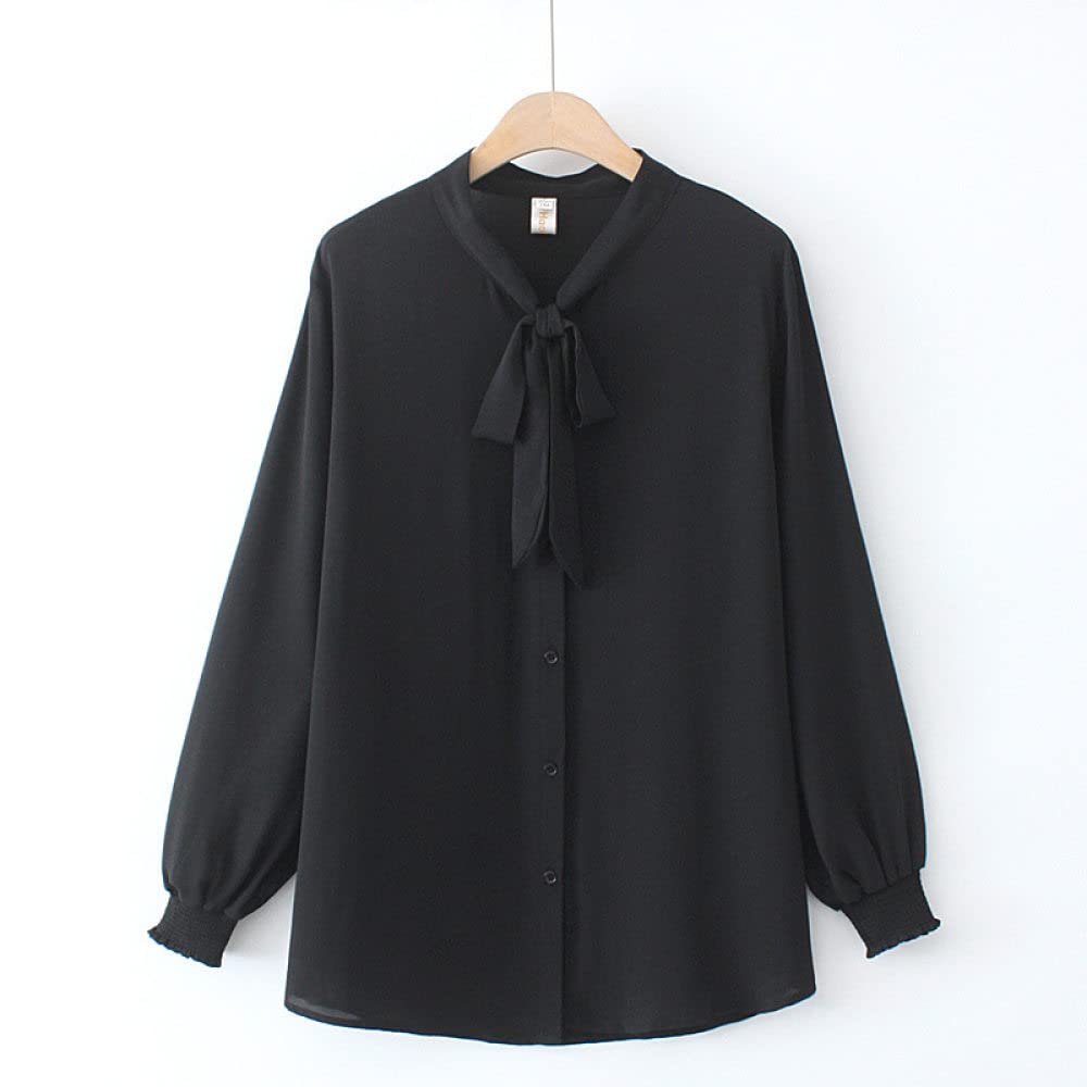Camicia Da Donna Elegante,Elegante Camicetta In Raso Da Donna, Maniche A Palloncino, Nera, Con Fiocco, Collo, Camicia A Tunica, Camicia Lucida, Sexy, Top Da Festa, Casual, Ufficio, Camicetta Da Lavo