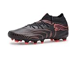 Puma, Mens, Future 9 Pro Firm, Artificial Ground Soccer Cleats, Black/Glowing Red/Strong Gray, 10, D - Medium