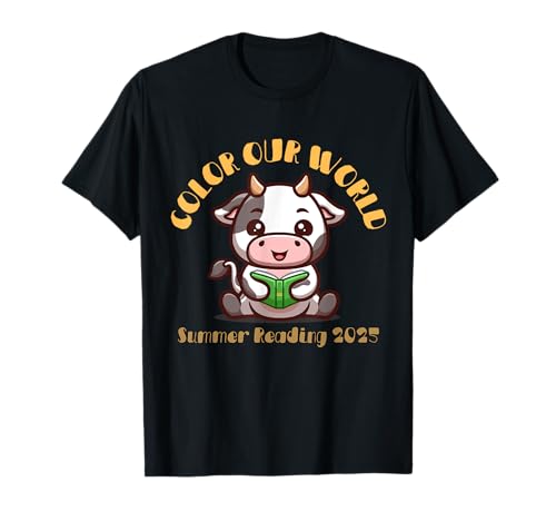 Color Our World Summer 2025 Programa de lectura de verano vaca Camiseta