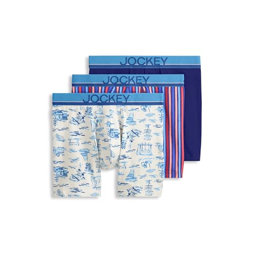 Image of Jockey Men's Underwear True Style 6 inch Boxer Brief - 3 Pack