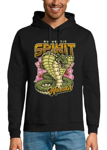 Sweat à capuche cobra homme chaud pour protéger du froid avec style