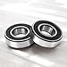2pcs/lot 6004RZ Bearing Double Rubber Seal 20x42x12mm, Pre-Lubricated and Stable Performance and Cost Effective, Precision Level Deep Groove Ball Bearings, High Speed Low Noise