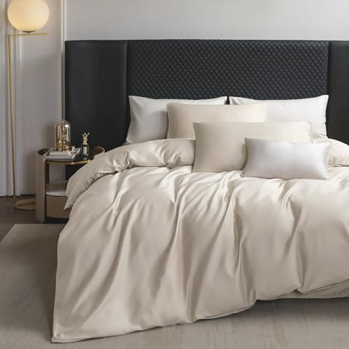 MooMee Queen Duvet Cover Set 100% Extra Long Staple Cotton Cooling Bedding by MooMee - Used condition - US$56.82