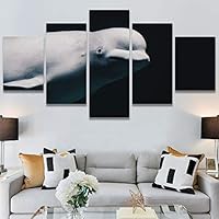 SIGNWIN 5 Panel Canvas Wall Art Peaceful Seas for Home Decorations Ready to Hang - 60