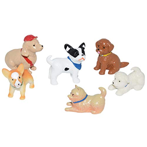 AMOBESTER Dollhouse Pet Puppies Miniature Dog Decorations