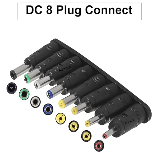 Kit universal de 8 conectores de corriente DC 5.5x2.1 mm miniatura 4