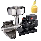 Pnpaea MáQuina para Hacer Salsa De Tomate De Acero Inoxidable MáQuina Prensadora De Tomates EléCtrica De Y 450 W, para Preparar Salsas Shell
