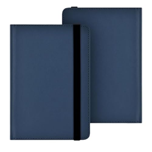 PMPLBEBAZ Universal Reader Cover Compatible with Sony PRS-T3/T2/T1/650/600/505 6 Inch EReader Ebook Hand Strap Sleeve Case(Navy Blue)