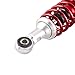 Mallofusa 11 Inch 280mm Pair Motorcycle Shock Absorber Rear Suspension Universal Compatible For Honda Suzuki Yamaha Kawasaki ATV Go Kart Quad Dirt Sport Bikes Red