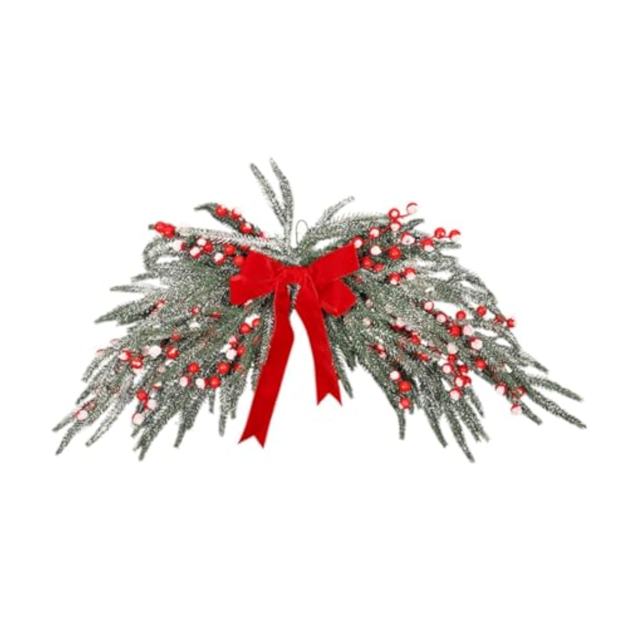 Christmas Garland Wall Decor Holiday Artificial Holly Wreath