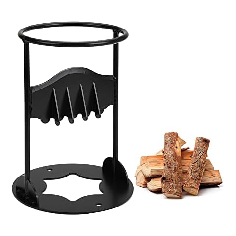 ConBlom Firewood Kindling Splitter, Power Log Splitter, Heavy Duty Manual Wood Splitter Kindling Cracker Manganese Steel Splitting Wedge for Home Camping, 0670 Cover
