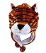 Produktbild DELEY Unisex Frauen Mädchen Kinder Winter Warm Plüsch Tier Ohrenschützer Hüte Mützen Weihnachten Halloween Kostüm Geschenk Tiger