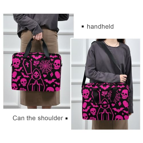 Bolso Laptop Crossbody 15.6" Estampado Rojo miniatura 2