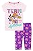 Paw Patrol Completo Sportivo per Bambina con Leggings e Maglietta a Manica Corta (5-6 anni, Rosa/Viola)