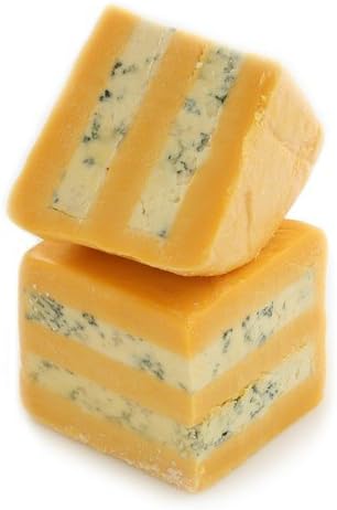 Double Gloucester layered with Stilton Cheese - Avg 3.5 Lbs