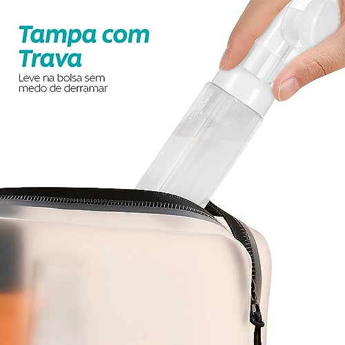 Spray Espumador com Escova de Silicone para Limpeza de Pele 100ml