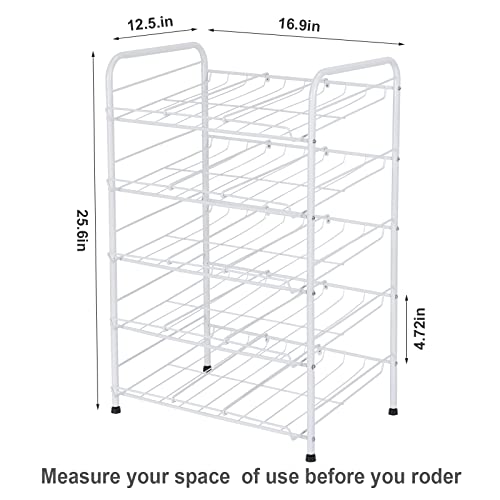 Mooace Can Organizer For Pantry, Can Rack Organizer Holds Up 60 Cans, Can Storage Organizer Rack For Canned Food Kitchen Cabinet Pantry Countertop, White #TOP1