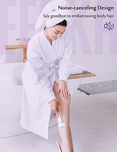 Damenrasierer elektrisch, EESKA Intimrasierer für Frauen, Kabelloser Elektrorasierer Damen für Armen, Beinen, Achseln und Intimbereich Bikinizone, IPX7 Trocken und Nassrasierer Damen, Aufladbar - Image 7