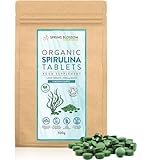 500G Organic SPIRULINA Tablets [1000 x 500mg] Natural Dietary Food Supplement, Premium Quality, Non-GMO Vegan Detox Superfood Rich in Protein, Vitamins, Amino Acids, Iron - Soil Association Certified