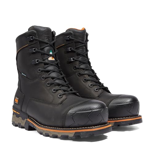 Timberland PRO Timberland PRO Men's Boondock 8 Inch Composite Safety Toe Puncture Resistant Insulated Waterproof Industrial Work Boot, Black-2024 NEW, 13W