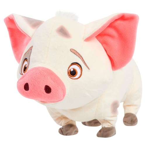 Disney Princess Moana Walk & Snort Pua Feature Plush, Sounds and Movement Stuffed Animal, Pig, Kids Toys for Ages 3 Up by Just Play