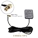 Car GPS Antenna Aerial Active Extension SMA Male Plug Connector Cable Adapter for Dash GPS DVD Head Unit Stereos Right Angle Shape by HitCar