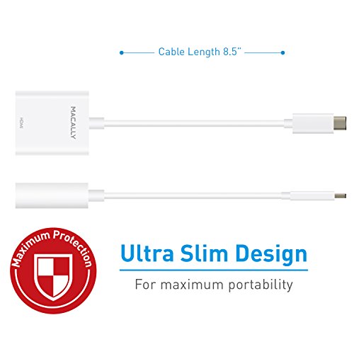 Macally Usb-C To Hdmi Adapter (4K/60Hz) - Thunderbolt 3 Compatible Converter For Usb Type C Macbook Pro, Macbook, Mac Pro, Imac, Samsung Galaxy S9/S9+ S8/S8+ Note 8, Chromebook, Etc. (Uch4K60) #TOP3