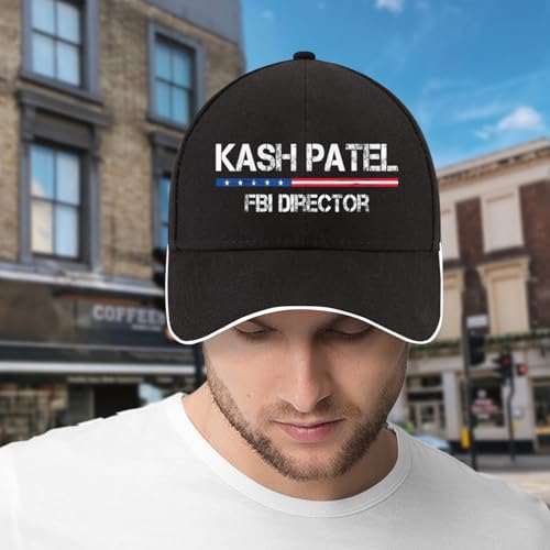 Baseball Hat for Adult,Vintage Kash Patel FBI Director American Flag Cool Hiking Hat Gifts for Grandpa2