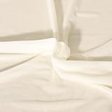  Tissu Tulle extensible d\'habillement Maëlyne uni Ecru - Par 50 cm