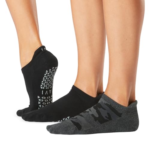 Image of TAVI Savvy Grip Socks - Pilates Socks for Women with Non-Slip Grips, Heel Tab and Arch Support, Wear for Yoga, Barre, Dance