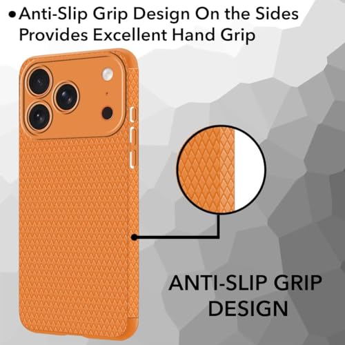 Image of Jkobi Liquid Silicone Back Cover Case for Apple iPhone 17 Pro Max (Camera Protection | Side Grip Texture | Soft and Flexible)