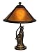 Dale Tiffany TA90197 Ginger Mica Accent Lamp, Antique Bronze and Mica Shade