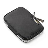 [サンワダイレクト] キーケース メンズ スマートキー対応 2個収納 カード入れ付き コーデュラ素材 撥水加工 ブラック 200-CAR125BK