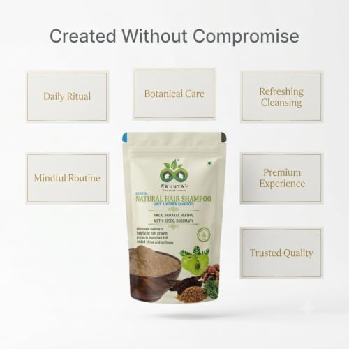 Image of Natural Hair Wash Powder | The Signature Hair Reserve | Amla, Reetha, Shikakai, Methi & Rosemary Blend | Sulphate-Free Shampoo Powder Alternative | Helps Reduce Hair Fall & Dandruff | 1200 g